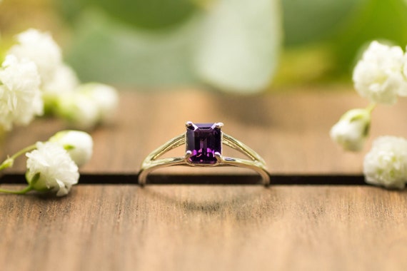 Purple spinel 2024 engagement ring
