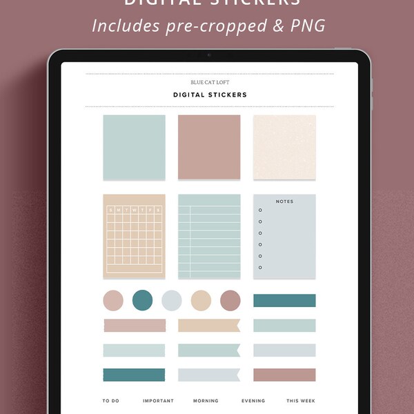 Digital Calendar Stickers for Goodnotes Calendar Stickers Etsy Canada