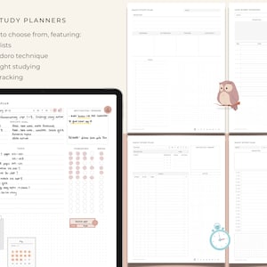 Digital Study Planner Template, Undated Goodnotes Student Planner With ...