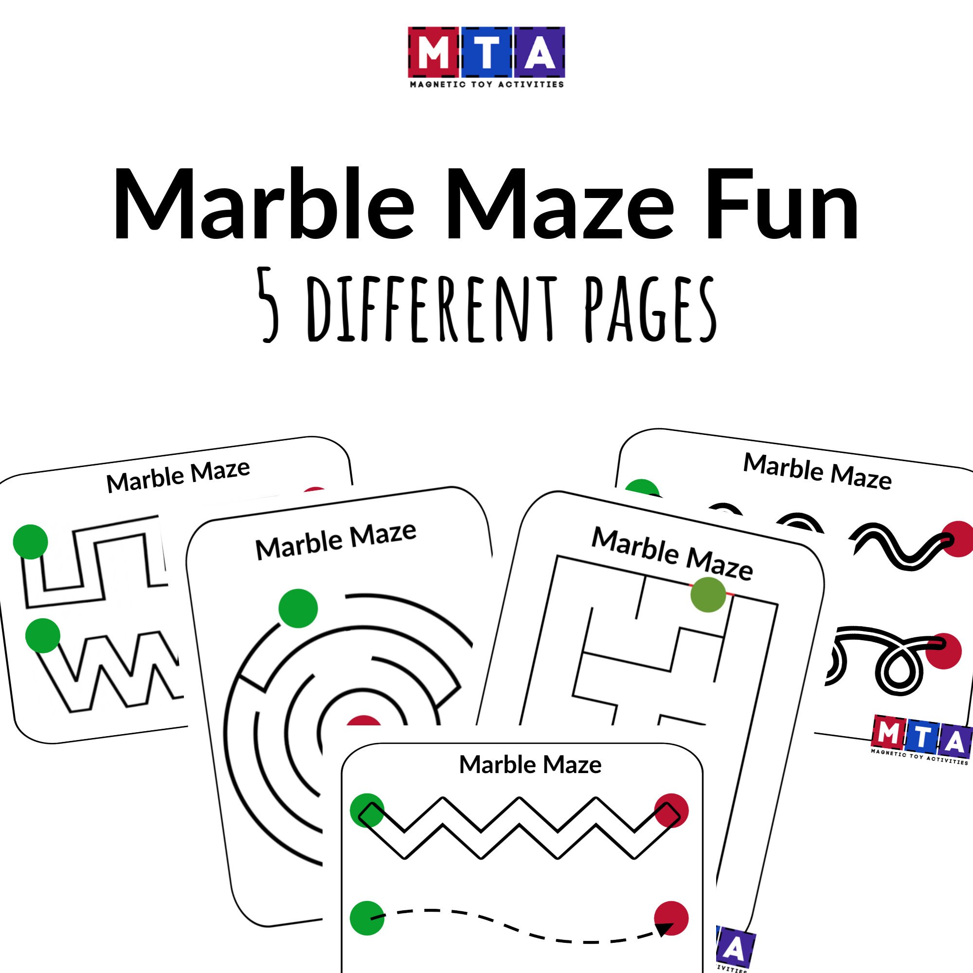 Magnetic marble cheap maze