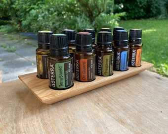 Oil stand with “Swiss edge” for e.g. 10 Doterra oils of 15ml each / storage for essential oils