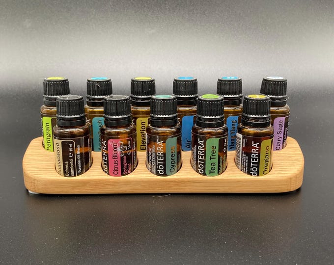 Oils Organizer Single Piece Stand for e.g. Doterra Oils for 11 Oil Bottles 15ml Essential Oils