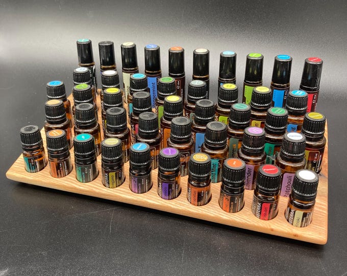 Der "Eine für Alles" Organizer - Multi Aufsteller für ätherische Öle aus Eschenholz z.B. DoTerra- für essentielle Öle