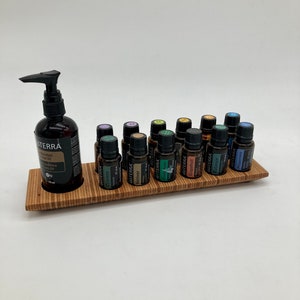 Oils stand for e.g. Doterra oils 15ml wooden holder for oil bottles essential oils made of veneered beech with felt insert