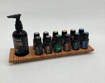 Oils stand for e.g. Doterra oils 15ml wooden holder for oil bottles essential oils made of veneered beech with felt insert