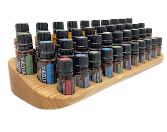 The "One for Two" Organizer - beautiful unique piece made of oak wood - Multi-display for oil bottles essential oils