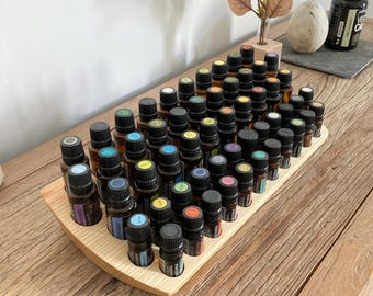 The "One for Two" Organizer - a beautiful, unique piece made of ash wood - multi-purpose stand for essential oil bottles