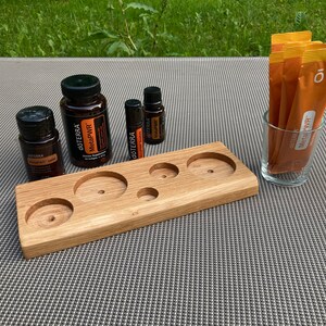 PWR MEGA Powerbank voor je set van Doterra met glazen container, handgemaakt van eikenhout afbeelding 4