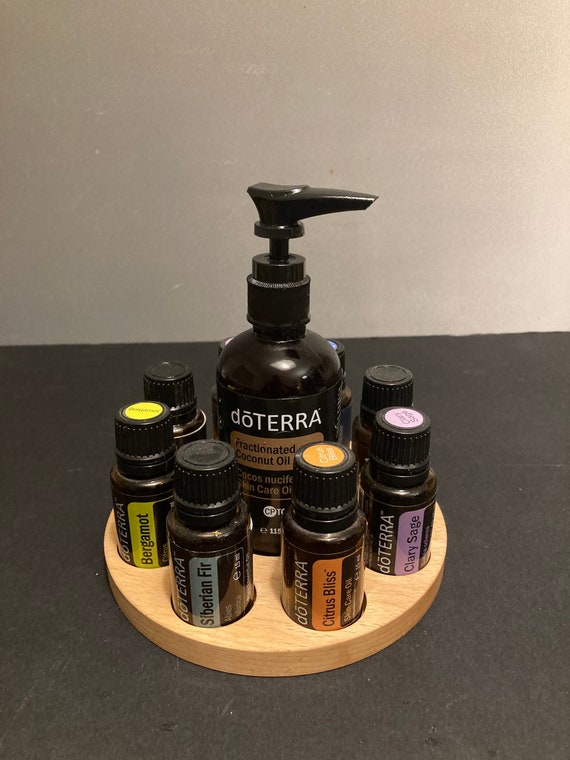Oils Organizer Stand for e.g. Doterra Oils Storage Oil Bottles Essential Oils made of beech wood