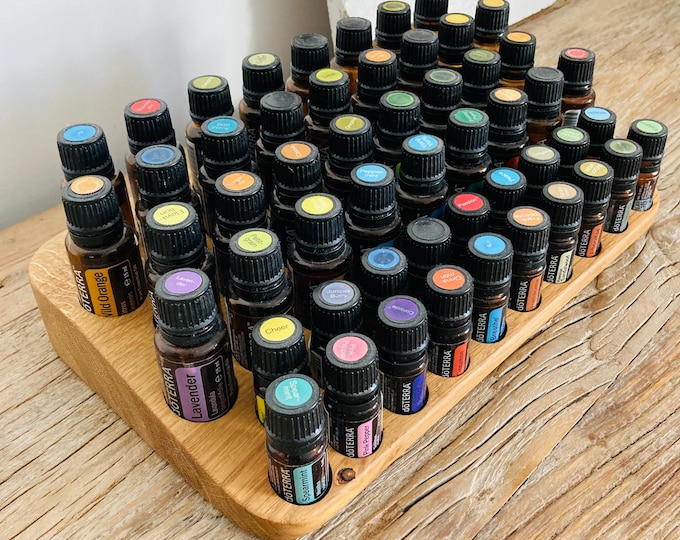 The "One for Two" Organizer - a beautiful, unique piece made of oak wood - multi-stand for essential oil bottles