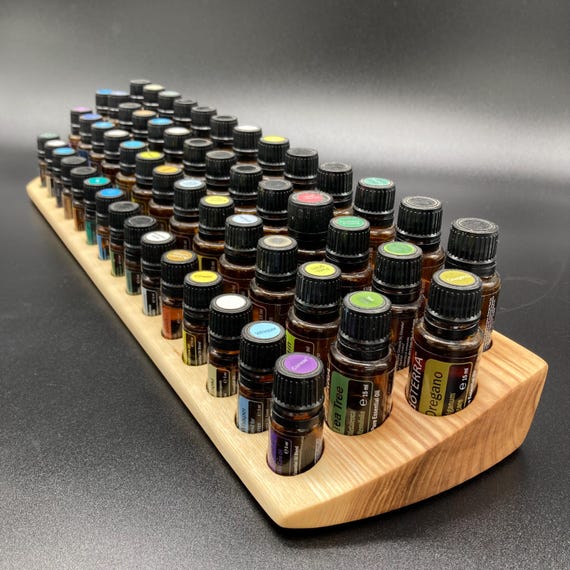 The "One for Two" Organizer - a beautiful, unique piece made of ash wood - multi-purpose stand for essential oil bottles