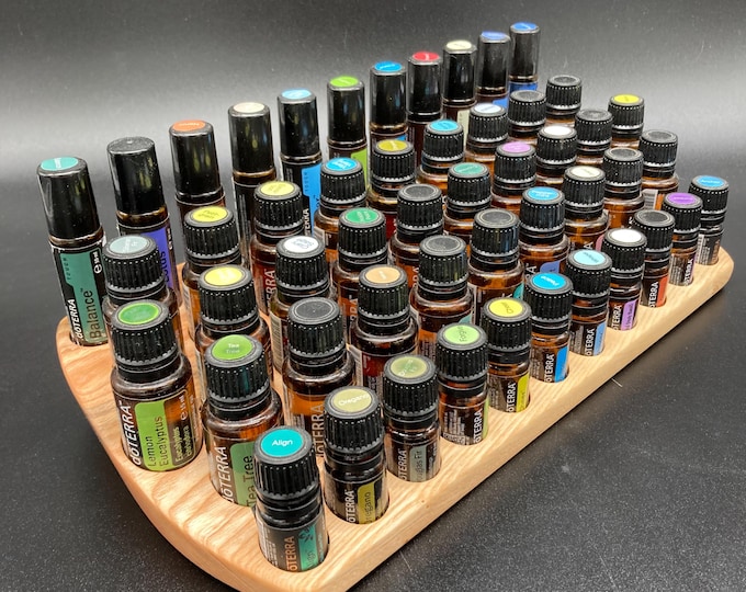 The "One for All" Organizer - Multi-display for essential oils made of ash wood e.g. DoTerra- for essential oils