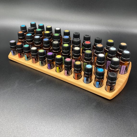 The "One for Two" unique piece made of cherry wood - A beautiful display for essential oils, e.g., doTerra, for essential oil bottles.