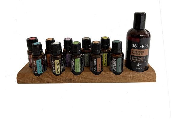 Oils organizer stand for Doterra oils wooden holder for oil bottles essential oils