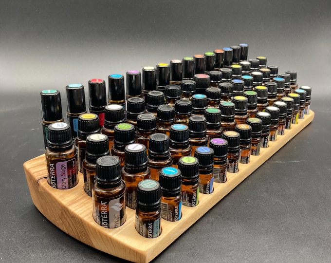 The "One for All" Organizer - Multi stand for essential oils made of ash wood e.g. DoTerra - for essential oils