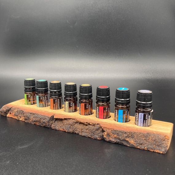 8-piece oil organizer stand for doTERRA oils, display for 5ml oil bottles, 23mm diameter essential oil bottle holder