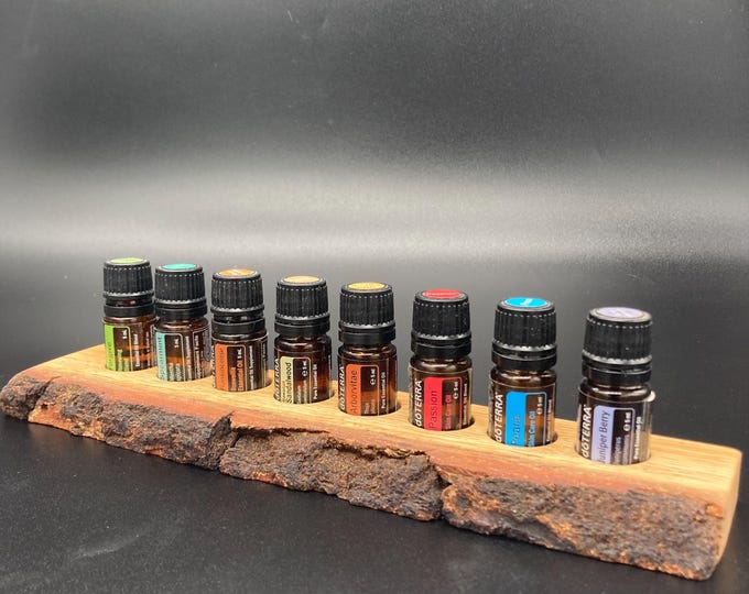 8-piece oil organizer stand for doTERRA oils, display for 5ml oil bottles, 23mm diameter essential oil bottle holder