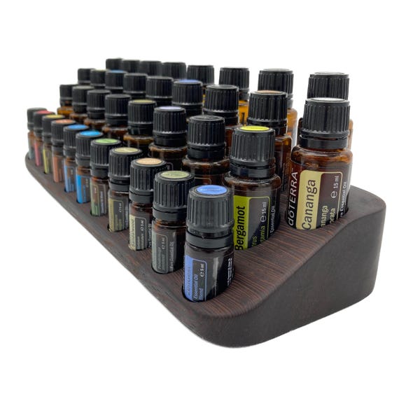 The "One for Two" Organizer - beautiful unique piece made of real wood - Multi-display for oil bottles essential oils