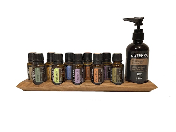 Oils Organizer Stand for Doterra Oils Wooden Holder for Oil Bottles Essential Oils