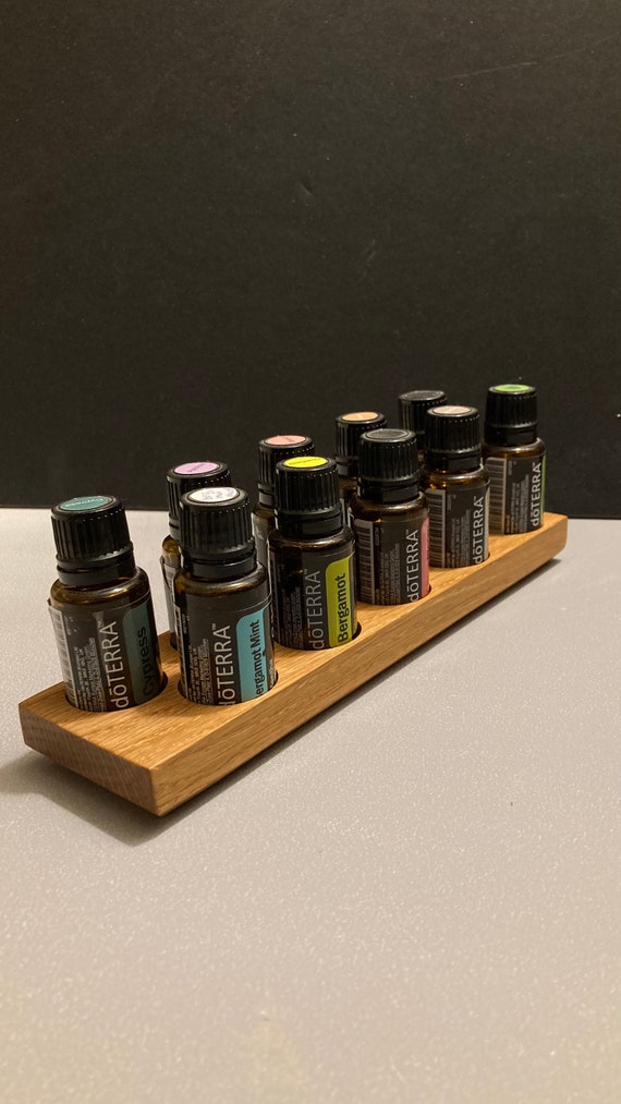 Oil stand with “Swiss edge” for e.g. 10 Doterra oils of 15ml each / storage for essential oils
