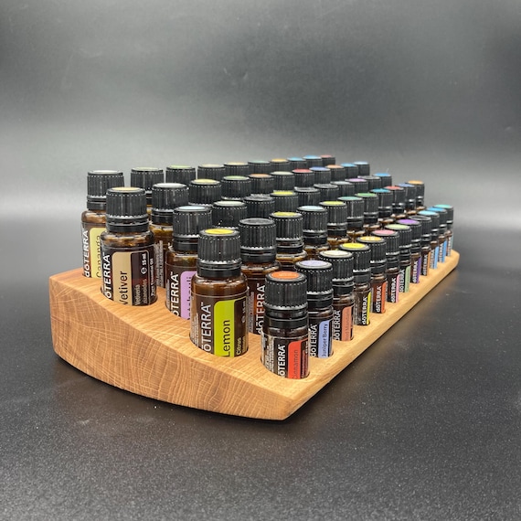The "One for Two" Organizer - a beautiful, unique piece made of oak wood - multi-stand for essential oil bottles