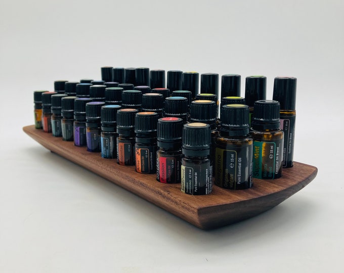 The "One for All" Organizer - Multi stand made of walnut for essential oils e.g. Doterra for oil bottles essential oils