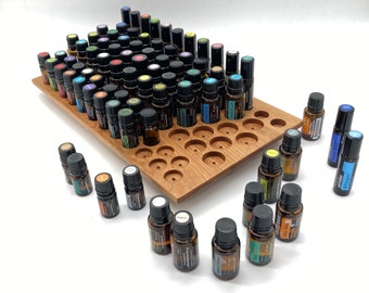 The "One for All" Organizer - Multi stand for essential oils e.g. DoTerra - wooden holder for oil bottles essential oils