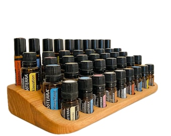 The "One for All" Organizer - Multi-display for essential oils made of ash wood e.g. DoTerra- for essential oils