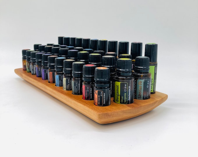 The "One for All" Organizer - Multi stand made of cherry wood for essential oils e.g. Doterra for oil bottles essential oils
