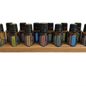 Oils Organizer Stand for Doterra Oils Wooden Holder for 13 Oil Bottles 15ml Essential Oils