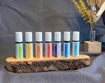 Unique piece with natural edge - for KiDs Collection 7-piece oil organizer stand for doTERRA oil bottles, 10ml essential oil bottle holder
