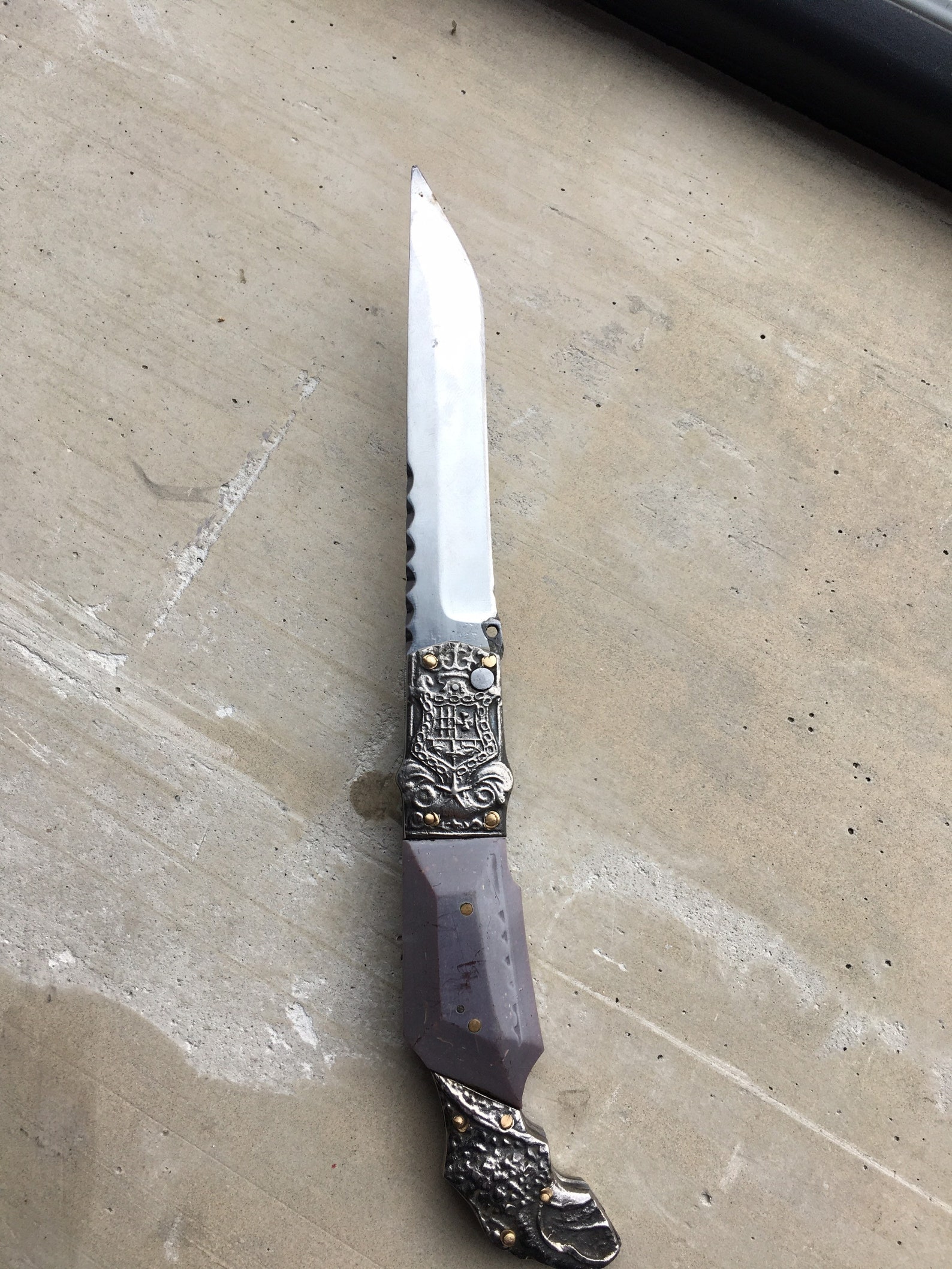 Vintage Folding knife USSR prison art. Handmade knife ITK rare Etsy