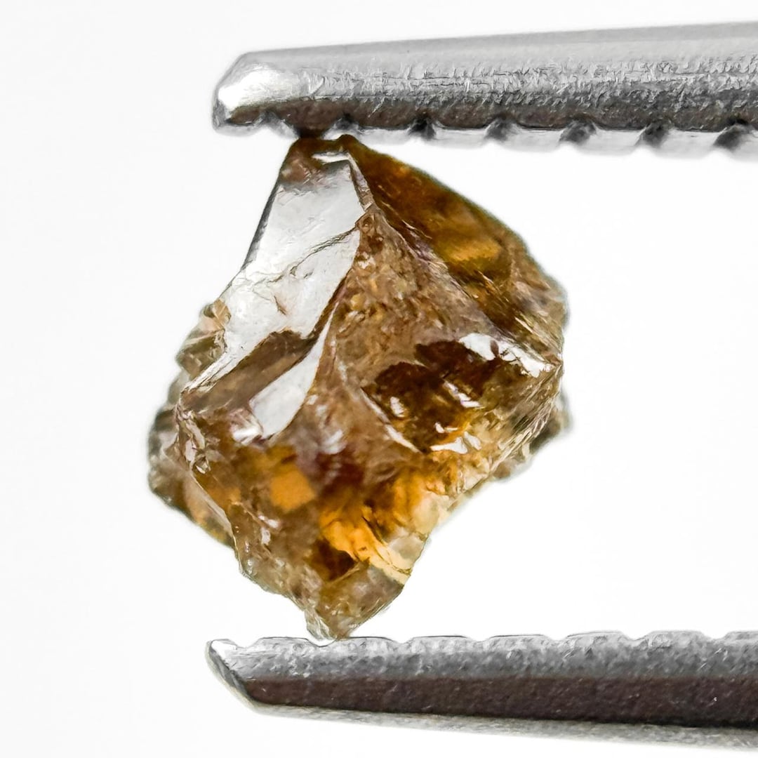 Natural Brown Rough Diamond Loose, 0.62 CT Golden Amber Rough Diamond ...