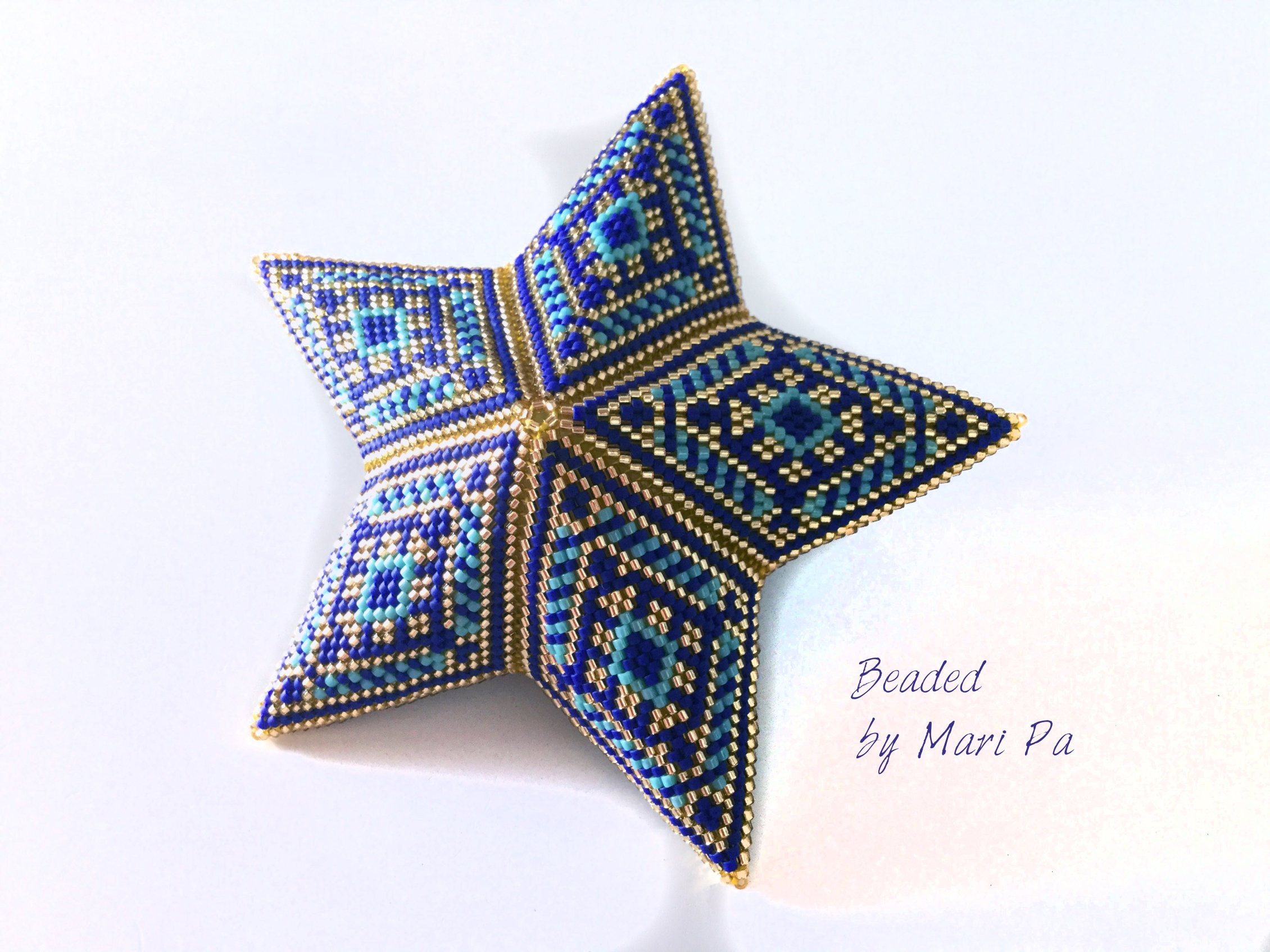 3d Star No 2 Peyote Beading Pattern PDF Pattern Instant - Etsy