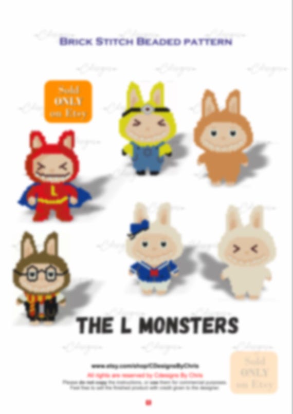 ラブブモンスターズ 6体セット - Etsy 日本