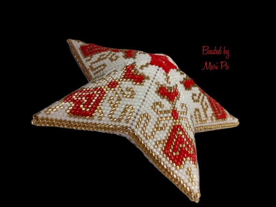 3d Star St.valentines 2 Peyote Beading Pattern PDF Pattern - Etsy