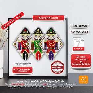 Nutcracker  Peyote Pod  Ornament