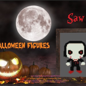 Halloween Figures *SAW* beading Pattern for  brick stitch PDF    instant download