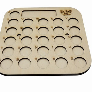 Rettangolo Organizzatore di perline in legno con coperchio, contenitore per perline, scatola organizer artigianale per la creazione di gioielli dal design esclusivo di Cdesigns di Chris