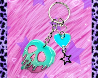 Pastel Goth Keyring Poison Apple