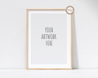 A4 Digital Rose Gold Frame Mockup Portrait Stock Photo Etsy