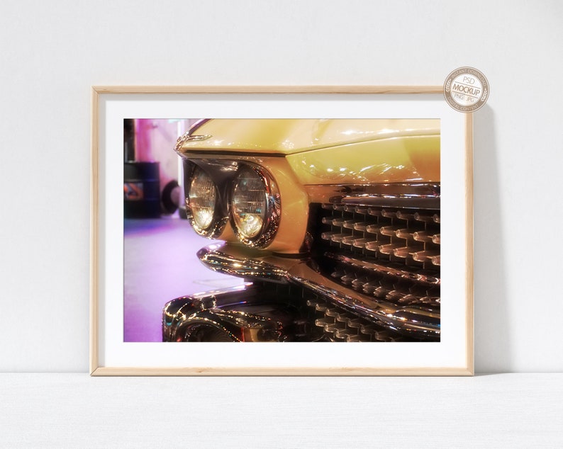 Download A4 A3 A2 A1 Landscape Frame Mockup Wooden Minimal Frame on ...