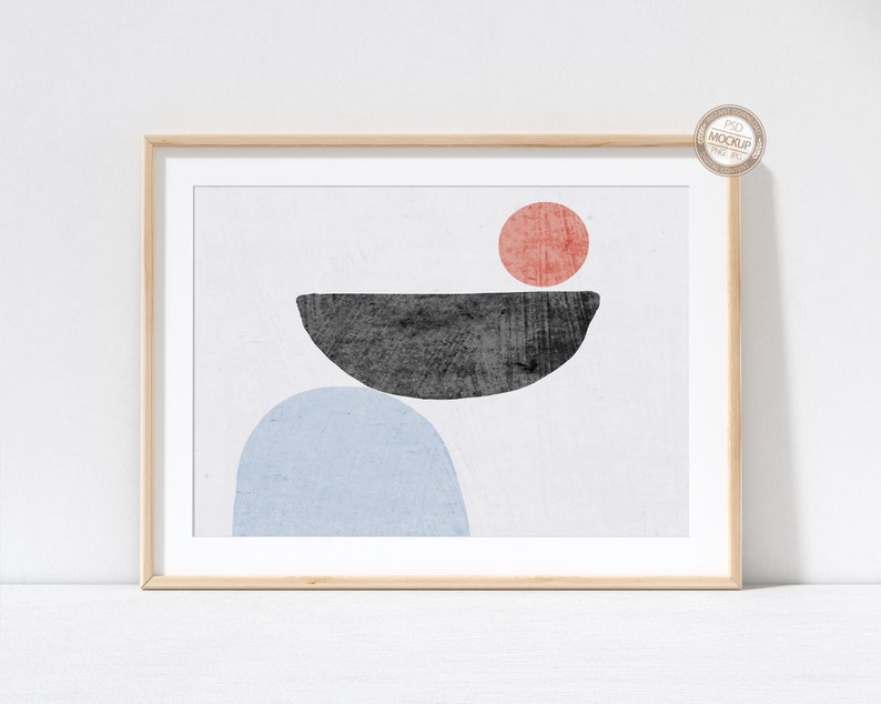 Download A4 A3 A2 A1 Landscape Frame Mockup Wooden Minimal Frame on ...
