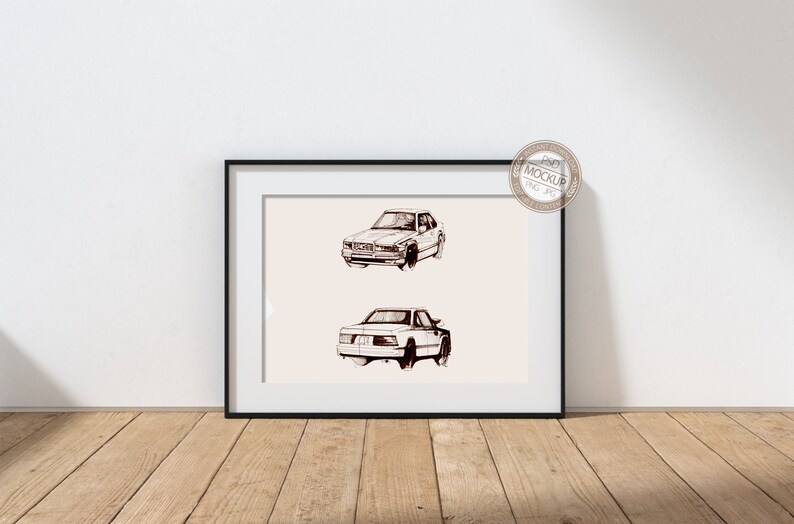 Download A4 A3 A2 A1 Landscape Black Frame Mockup for Your Artwork ...