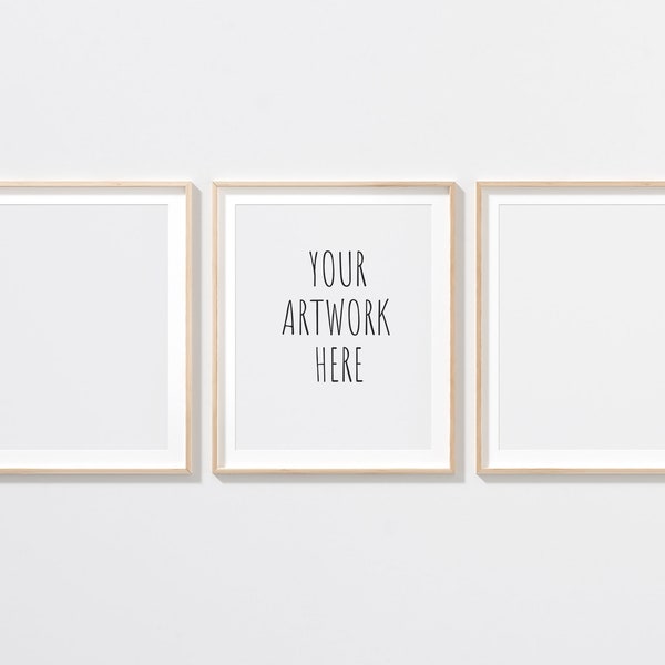 4:5 ratio, 8x10 12x15 16x20, Set of Three, Vertical Wooden Minimal Frame Mockup,Set of 3,Neutral Background,Stock Image Template,PSD+PNG+JPG