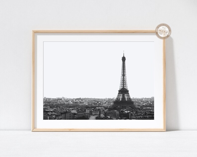 A4 A3 A2 A1 Landscape Frame Mockup Wooden Minimal Frame on ...