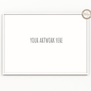 Download A4 A3 A2 A1 Landscape Frame Mockup White Horizontal | Etsy