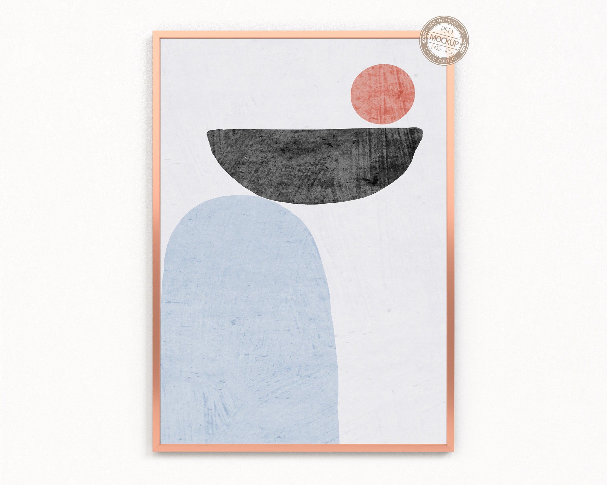 A1 A2 A3 A4 Portrait Copper Frame MockupVertical Frame on Etsy