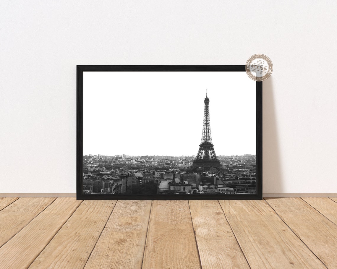 Download A4 A3 A2 A1 Landscape Black Frame Mockup for Your Artwork ...
