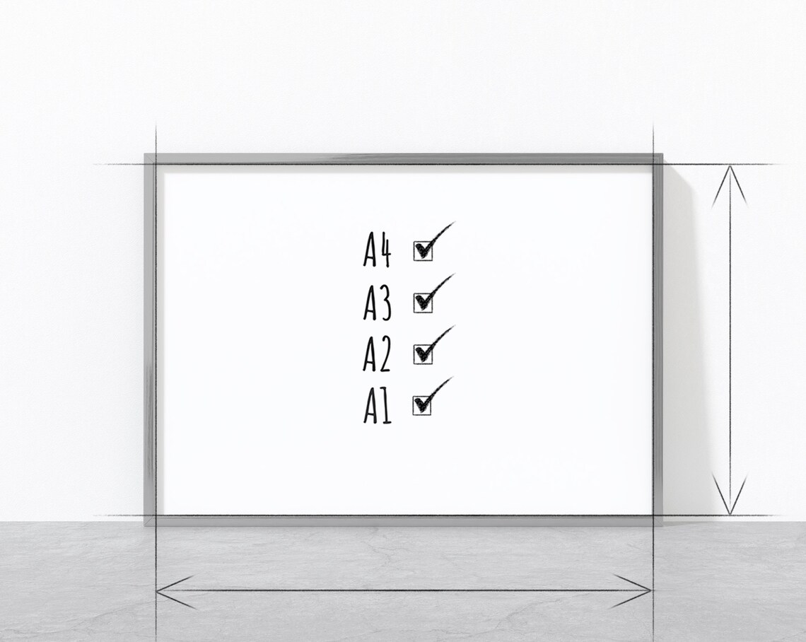 Download A4 A3 A2 A1 Landscape Black Frame Mockup Horizontal ...